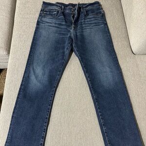 Lucky Brand Men's Dark Blue Straight Jeans